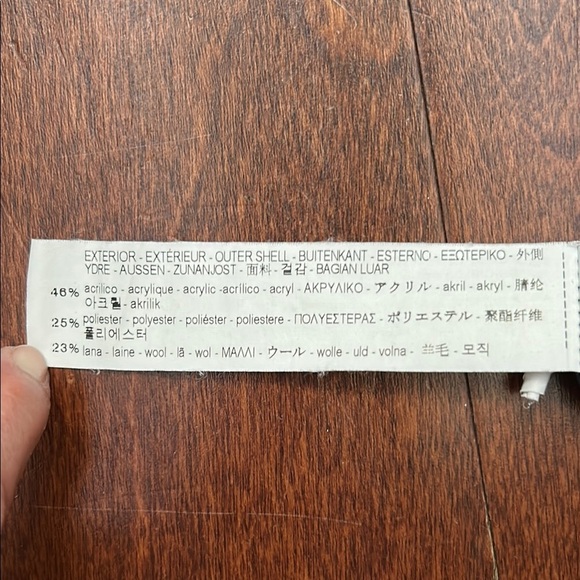 Zara Black, Beige and Oxblood Houndstooth A-Line Tuxedo Mini Skirt, Size M - Picture 11 of 11